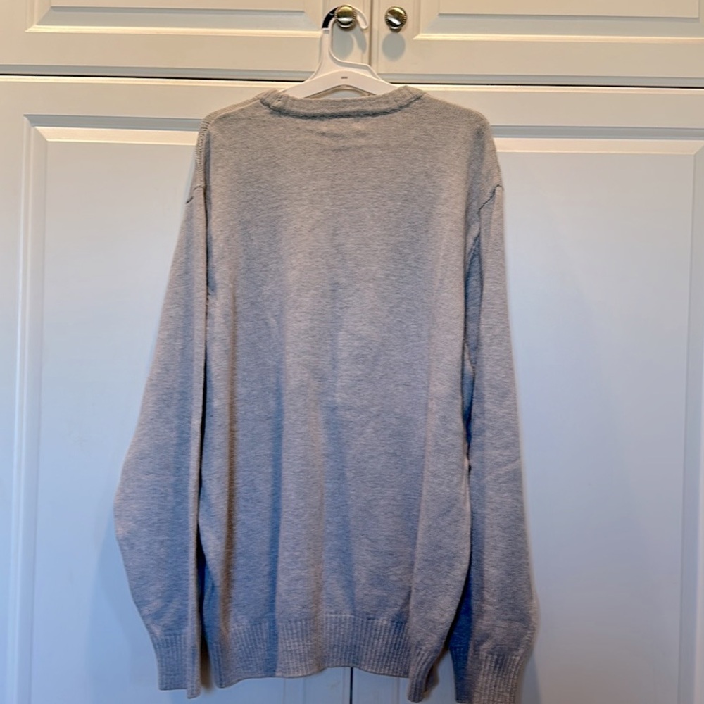 Dockers Light Gray Window Pane Crewneck Sweater Cotton Size XL Men’s EUC - Picture 4 of 4